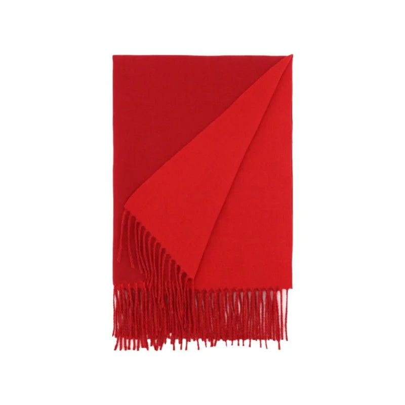 Luxury Two-Tone Winter Scarf