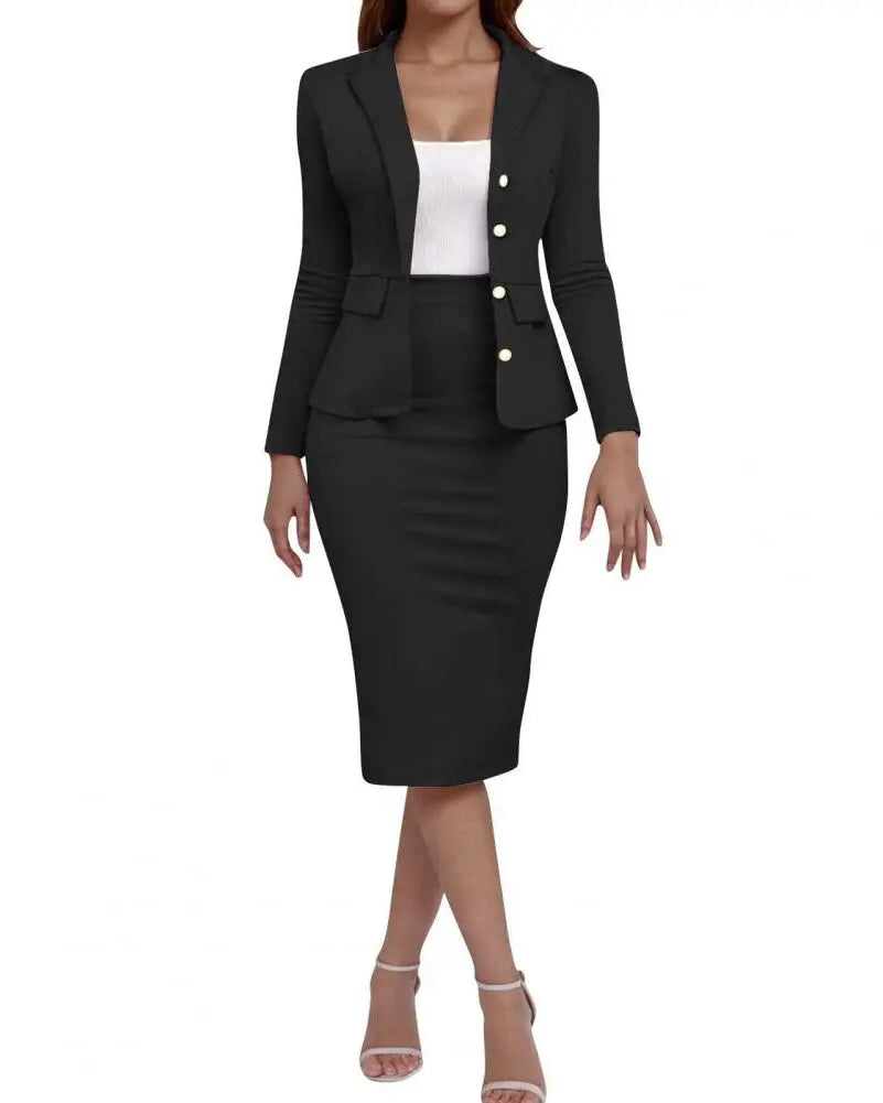 Tailored Blazer & Pencil Skirt Set