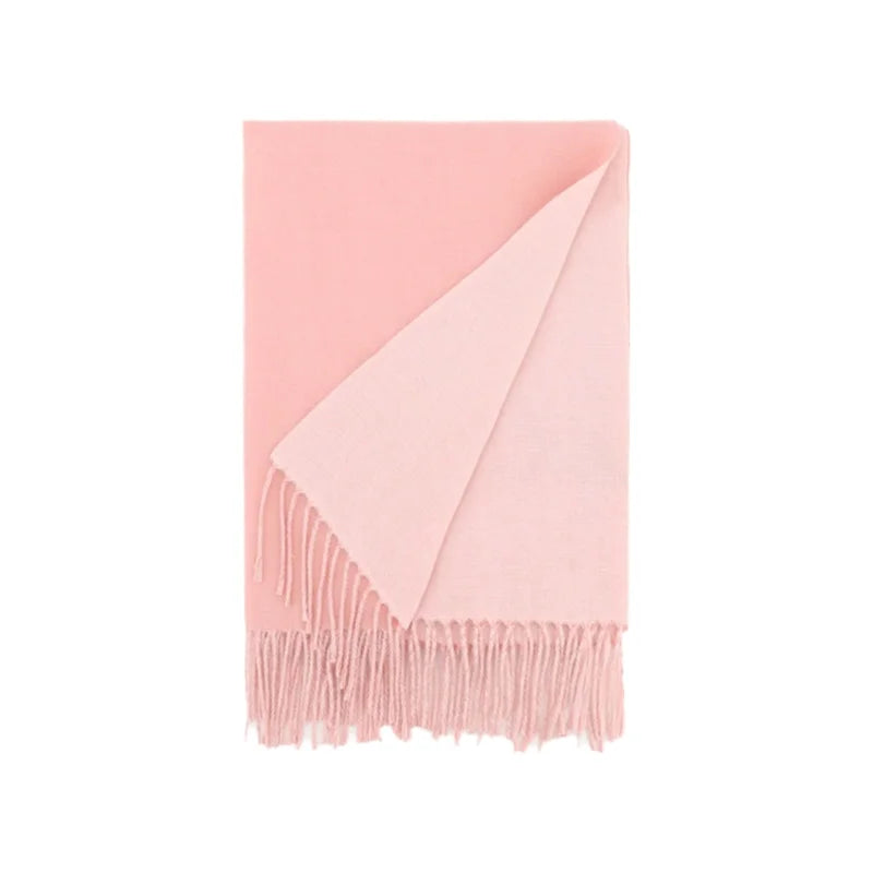 Luxury Two-Tone Winter Scarf
