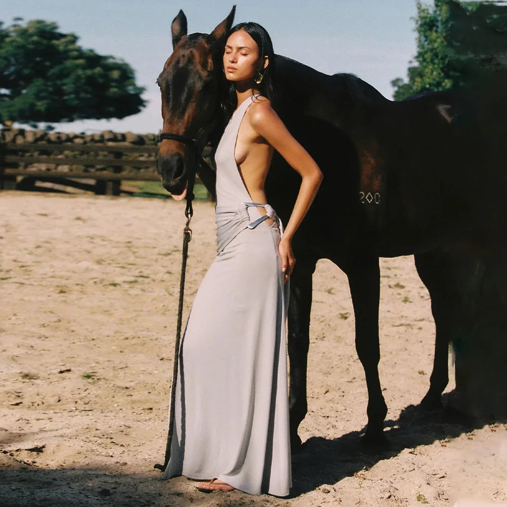 Elysian One-Shoulder Drape Gown