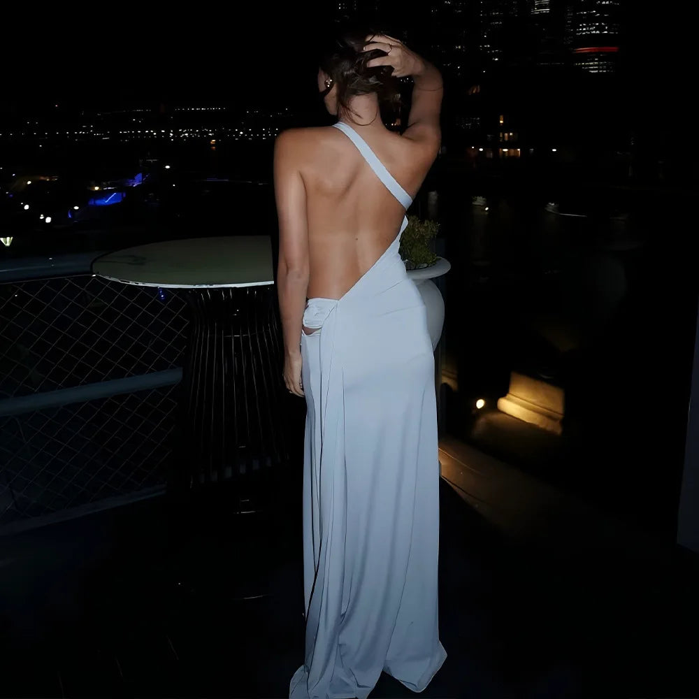 Elysian One-Shoulder Drape Gown
