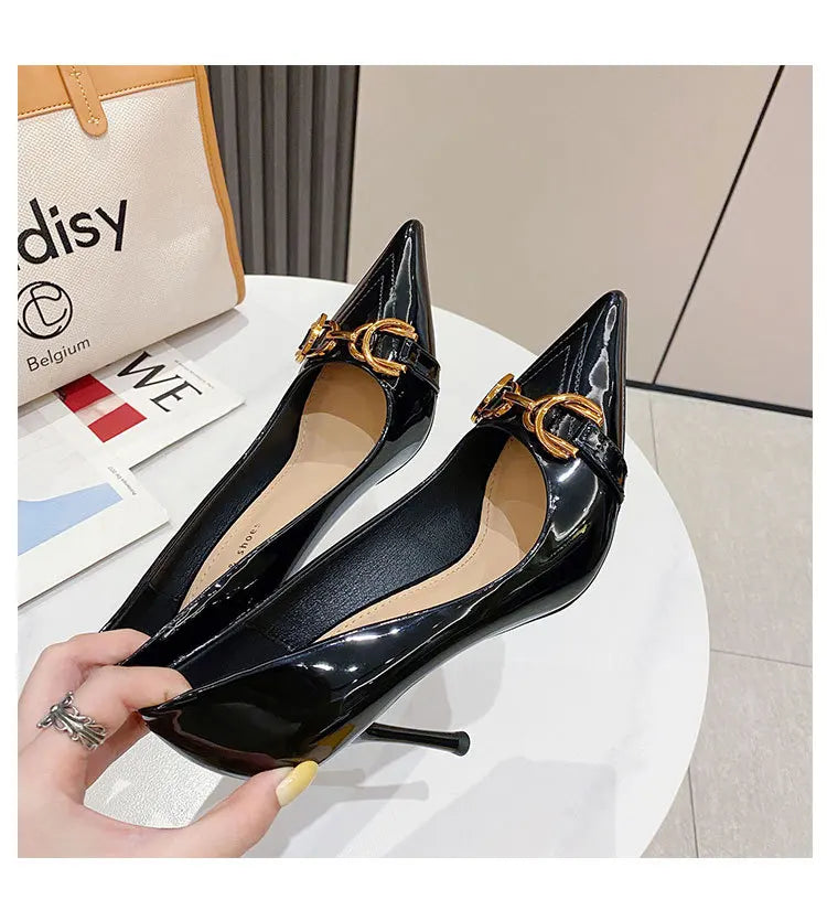 Patent Leather Horse bit design