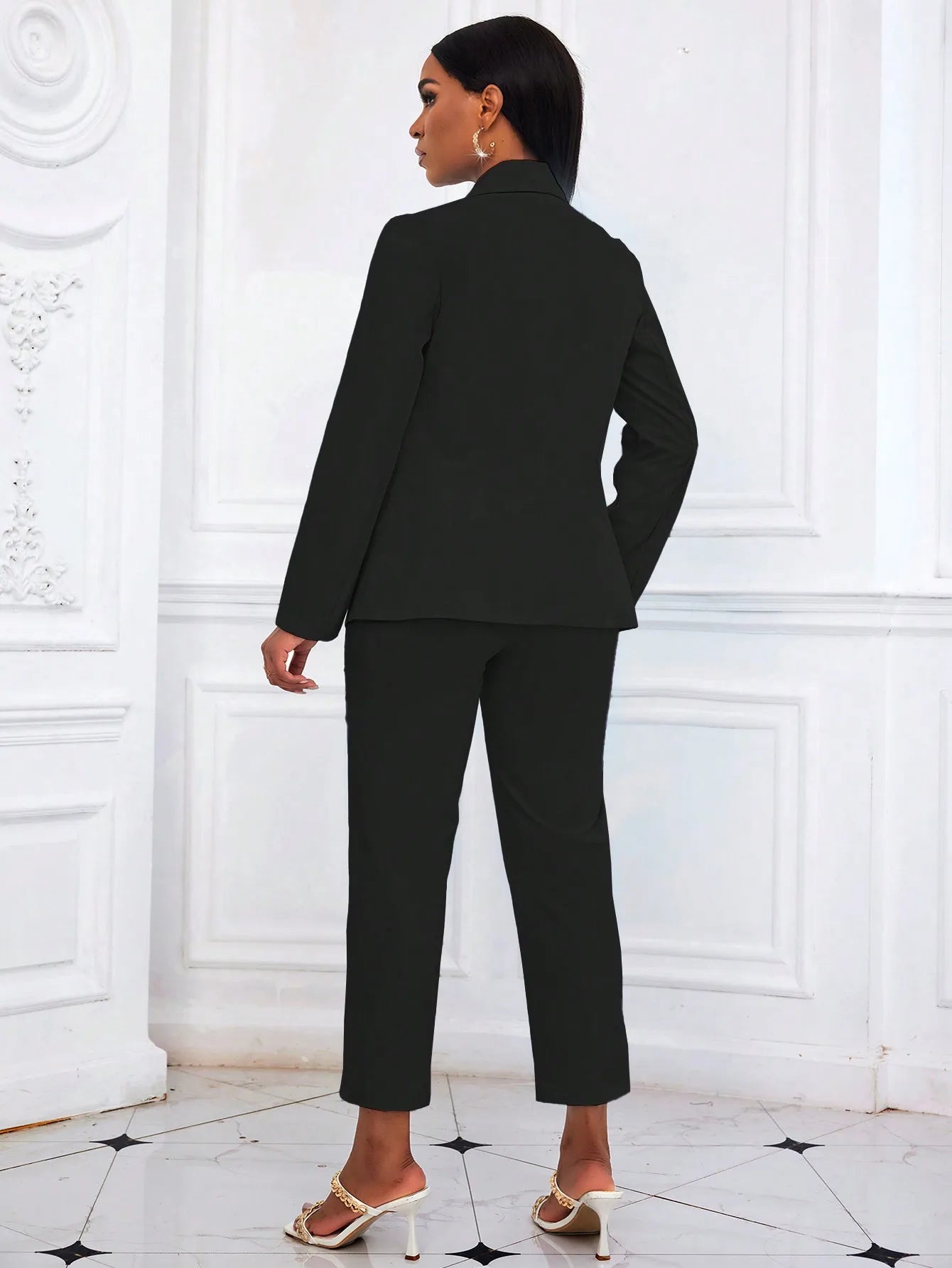 Luxe Tailored Blazer & Slim-Fit Trouser Set