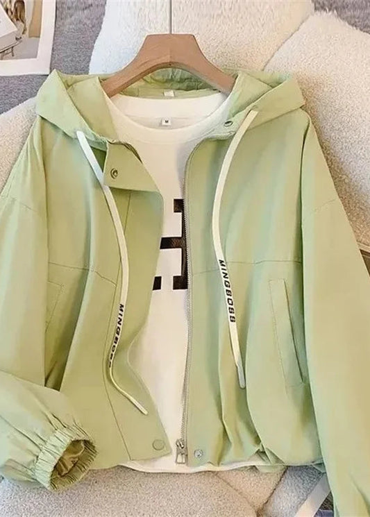 Lightweight Hooded Windbreaker Jacket