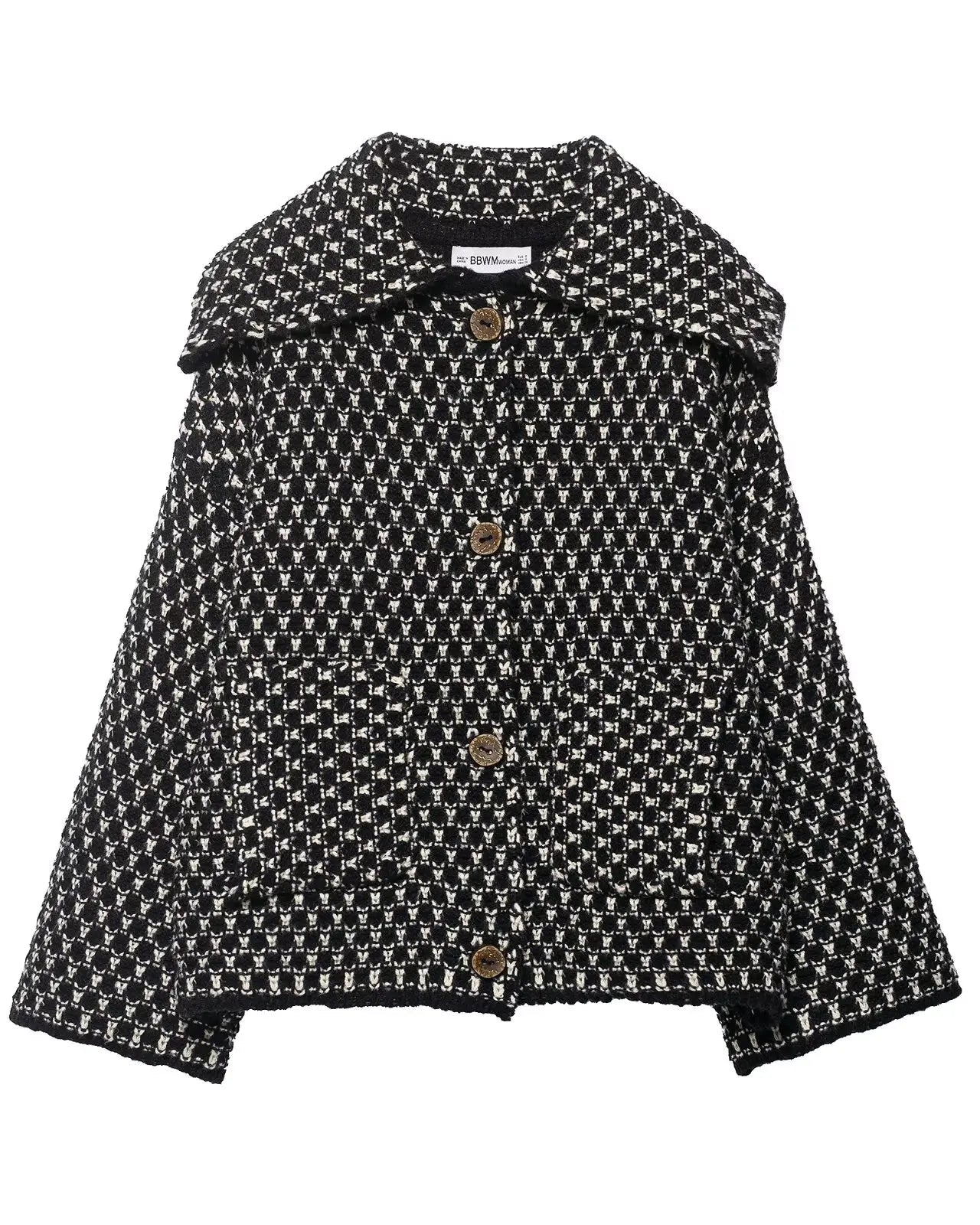 Textured Knit Oversized Blazer