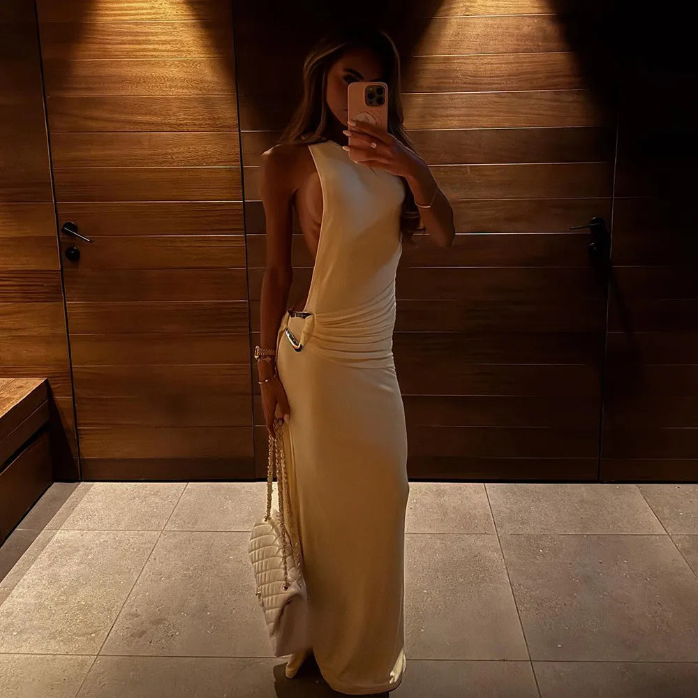 Elysian One-Shoulder Drape Gown