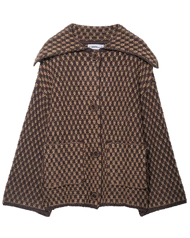 Textured Knit Oversized Blazer