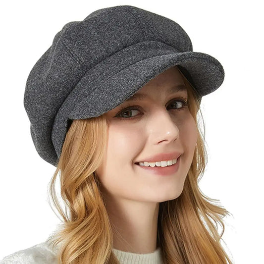 Classic Felt Newsboy Cap