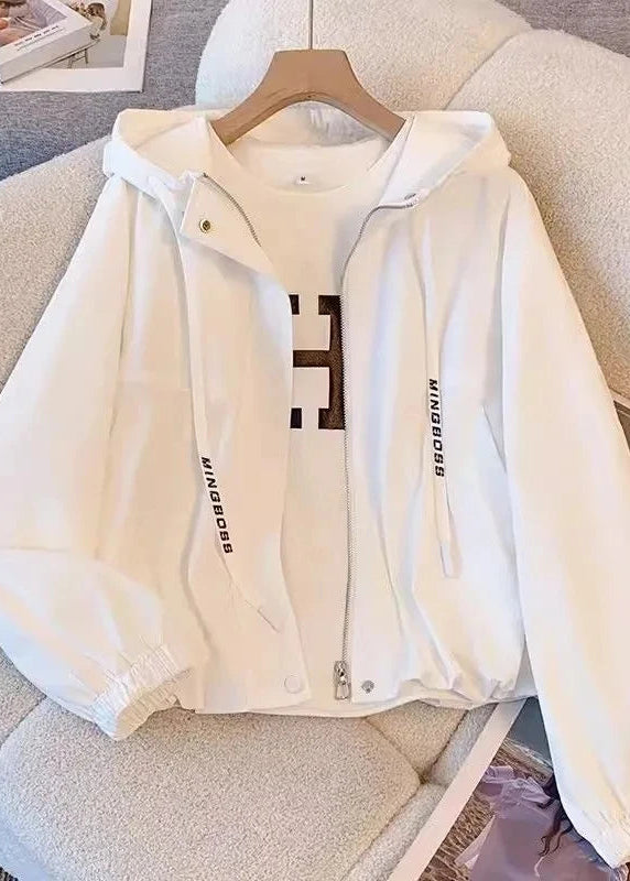 Lightweight Hooded Windbreaker Jacket