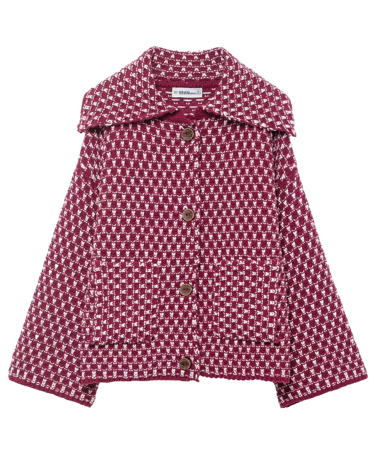Textured Knit Oversized Blazer