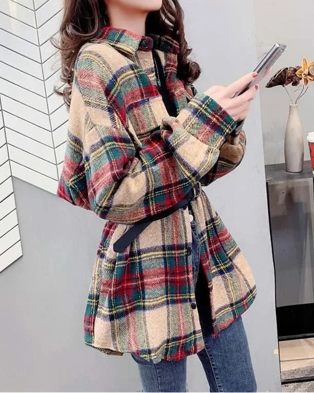 Oversized Flannel Plaid Shacket